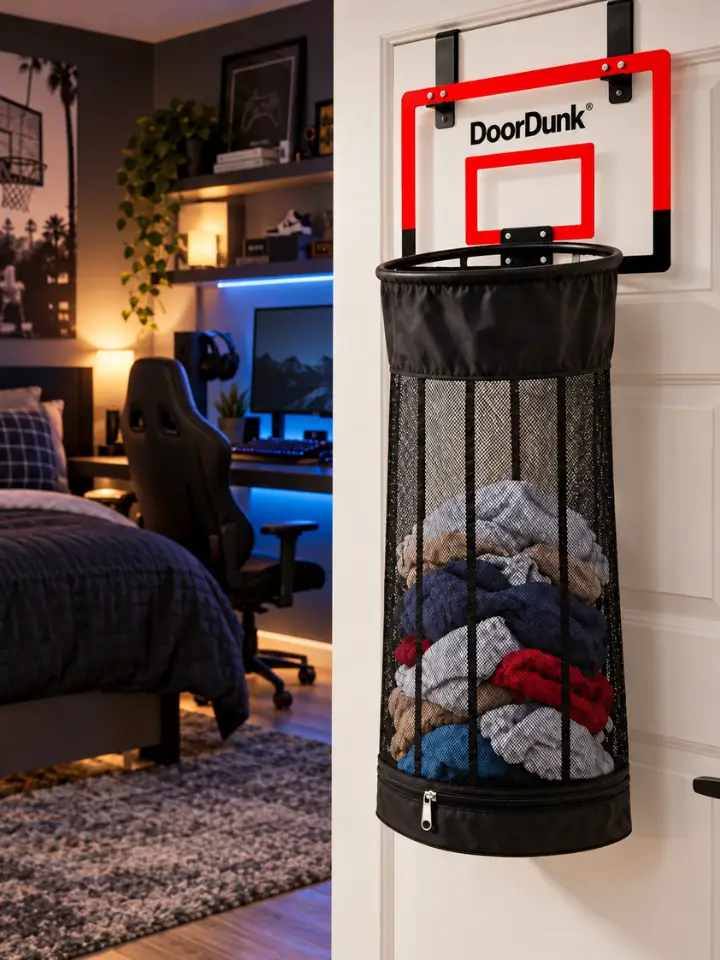 DoorDunk in a teenager's bedroom